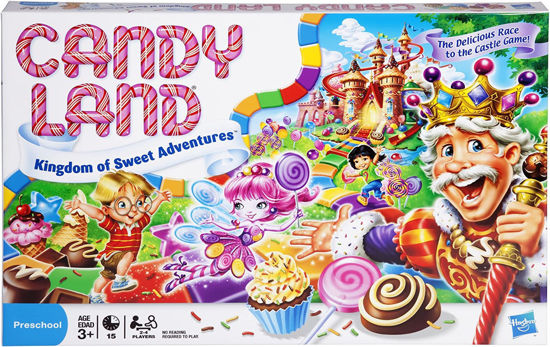 Picture of Hasbro Gaming Candy Land Kingdom Of Sweet Adventures Board Game For Kids Ages 3 & Up (Amazon Exclusive), Red - copy