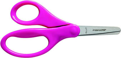Picture of Fiskars Kids Scissors, Scissors for School, Blunt Tip Scissors, 5 Inch, Color Received May Vary