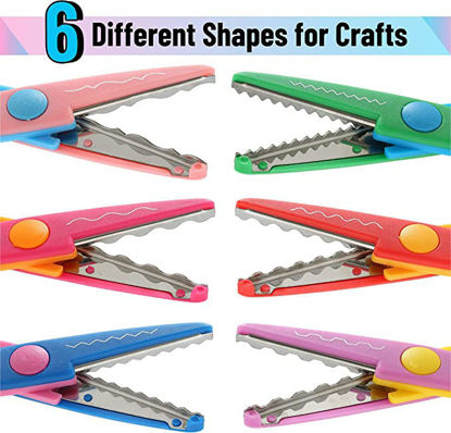 Picture of Mr. Pen- Craft Scissors Decorative Edge, 6 Pack, Craft Scissors, Zig Zag Scissors, Decorative Scissors, Scrapbooking Scissors, Fancy Scissors, Scissors for Crafting, Pattern Scissors, Christmas Gifts