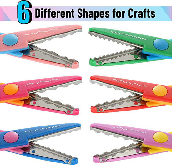 Picture of Mr. Pen- Craft Scissors Decorative Edge, 6 Pack, Craft Scissors, Zig Zag Scissors, Decorative Scissors, Scrapbooking Scissors, Fancy Scissors, Scissors for Crafting, Pattern Scissors, Christmas Gifts - copy