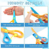 Picture of Preschool Training Scissors,4Pcs Children Safety Scissors Pre-School Training Scissors Safety Scissors Art Craft Scissors - copy