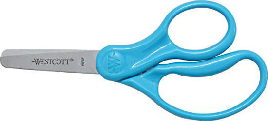 Picture of Westcott Classic Kids Scissors, Blunt Tip, 5-Inch, Neon Blue (15968) - copy