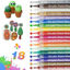 Picture of ANYOUI 18 Colors Acrylic Paint Pens Paint Markers Fine Tip Permanent Drawing Pens for Kids Acrylic Paint Pens for Rock Painting, Glass, Ceramic, Marker Pen Markers Painting Supplies