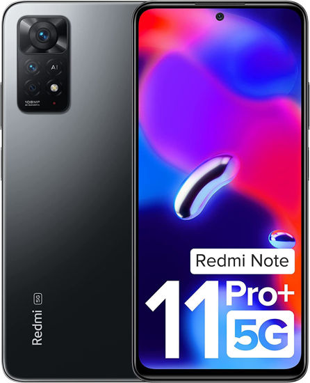 Picture of Redmi Note 11 Pro + 5G (Stealth Black, 6GB RAM, 128GB Storage) | 67W Turbo Charge | 120Hz Super AMOLED Display | Additional Exchange Offers | Charger Included - copy