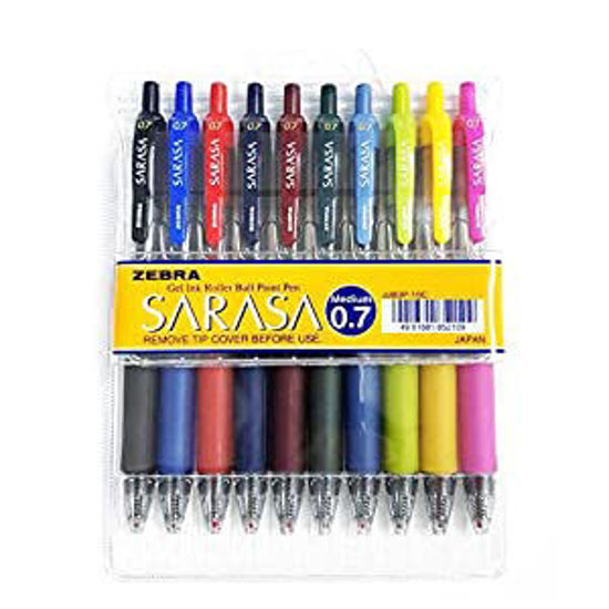 Picture of Zebra Sarasa Gel Ink Rollerball W/10 Assorted - copy