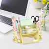 Picture of Spacrea Desk Organizers and Accessories, Office Organizer Pencil Holder for Desk, Desk Office Supplies Organizer (Gold) - copy