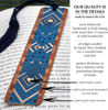 Picture of Argyle (Blue) Wooden Bookmark with Tassel - Also Available Personalized - copy