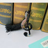 Picture of Bookmark Hollow Musical Notes Bookmarks Book Mark with Tassel Pendant Book Lovers Readers Writers Students Stationary Office School Supplies Bookmarks for Book Lovers - copy