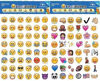 Picture of 4 sheets Cute Lovely 48 Die Cut Emoji Smile Sticker For Notebook Message High Vinyl Funny Creative GYH - copy