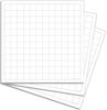 Picture of Mini Graphing Sticky Notes | White Grid Graph Paper Stick Pads | Geometry Class Plot Square Stickies | Made in USA 3 Pack 50 Pages/pad 3"x3" - copy