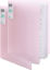 Picture of 30 Pockets File Folder Plastic Presentation Book Portfolio Folder Clear Sleeves Protectors Display Book Document Organizer for Music Sheets Artwork Drawing for School Office Business 2 Pack-Pink