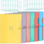 Picture of Selizo 6 Pcs Expanding File Folder with 5 Pockets Organizer Plastic A4 Size and 168 Pcs File Folder Labels for School Teacher and Office
