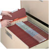 Picture of Smead Pressboard Classification File Folder with SafeSHIELD® Fasteners, 2 Dividers, 2" Expansion, Letter Size, Red, 10 per Box (14075) - copy