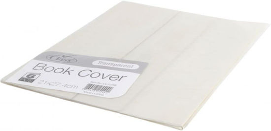 Picture of Class Book Cover Transparent 21x27.4 CM - Protective Covering for Books, Documents, Textbook, Hardcover, Paperbacks , Presentation - copy
