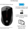 Picture of HP Wireless Mouse X3000 G2 (28Y30AA, Black) up to 15-month battery,scroll wheel, side grips for control, travel-friendly, Blue LED, powerful 1600 DPI optical sensor, Win XP,8, 11 compatible - copy