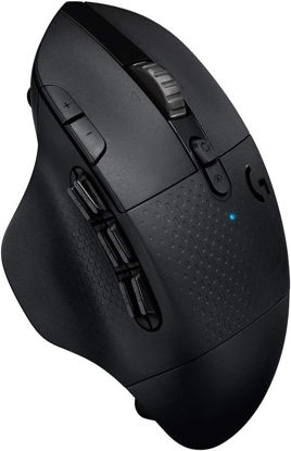 Picture of Logitech G604 LIGHTSPEED Wireless Gaming Mouse with 15 programmable controls, up to 240 hour battery life, dual wireless connectivity modes, hyper-fast scroll wheel - Black