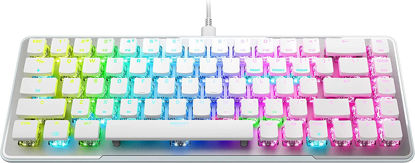 Picture of ROCCAT Vulcan II Mini – 65% Optical Gaming Keyboard with Customizable RGB Illumination, Button Duplicator, On-Board Profiles, Aluminum Plate, 100 Million Keystroke Durability - White (ROC-12-063)