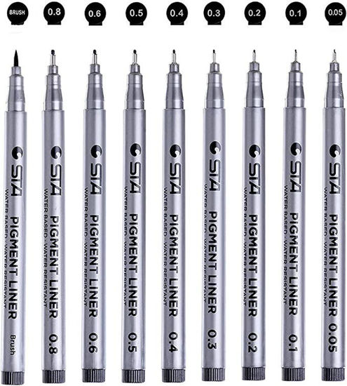 Picture of CHUKCHI Black Micro-Pen Fineliner Ink Pens - copy