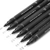 Picture of Uni Pin Drawing Pens/6 Assorted Tip Sizes, Uni Pin Technical Fineliner Pens, Pack Of 6 Assorted Tip Sizes, Black Ink - copy