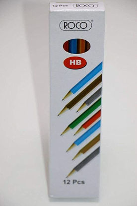 Picture of Roco RQ-19077 Pencils 12 Pcs, Multi Color