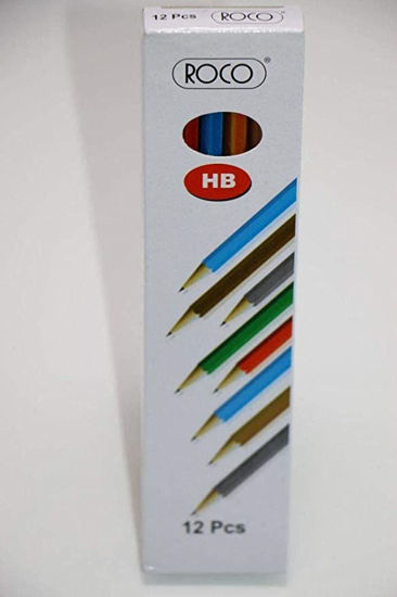 Picture of Roco RQ-19077 Pencils 12 Pcs, Multi Color - copy
