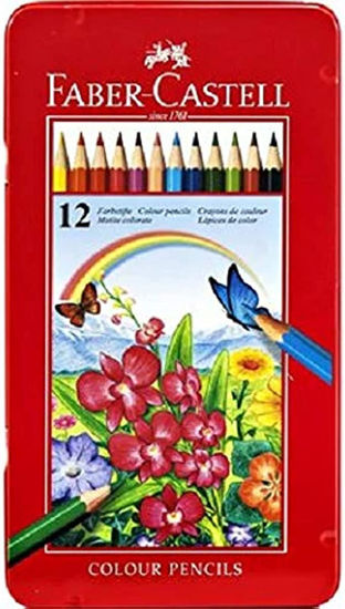 Picture of Wooden Color Pencils by Faber Castell 12 Colors - copy