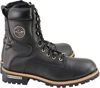 Picture of Milwaukee Leather MBM9095 Men’s Classic Black Logger Lace-Up Boots with Side Zipper - 9 - copy