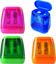 Picture of Pencil Sharpener, Manual Pencil Sharpeners, 4PCS Colorful Compact Dual Holes Pencil Sharpeners with Lid, Colored Pencil Sharpener for Kids & Adults, Portable Pencil Sharpener for Travel School Office