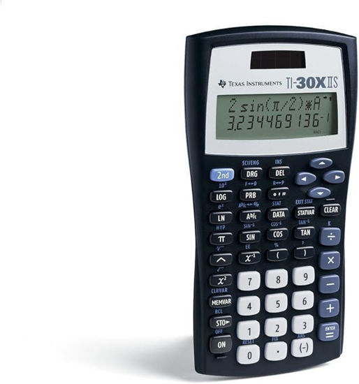 Picture of Texas Instruments TI-30XIIS Scientific Calculator, Black with Blue Accents - copy